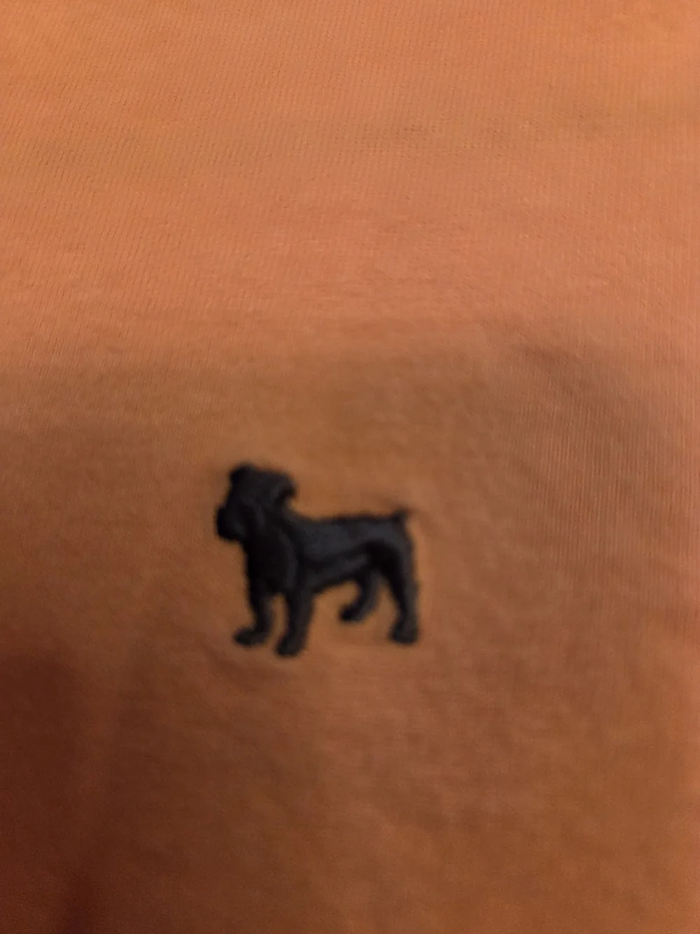 Vintage Aeropostale Y2K Orange Striped Bulldog Polo Shirt Size L